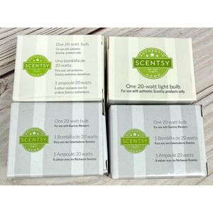 4! Scentsy 20 Watt Light Bulbs Replacements Lot NIB New